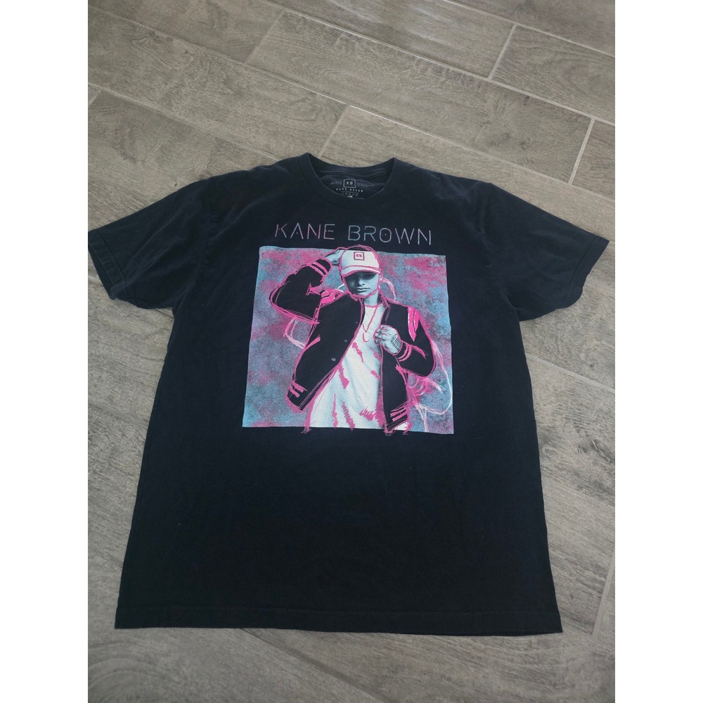 Kane Brown‎ Tour Graphic T-Shirt Blue Large Country Music Concert Tee Merch